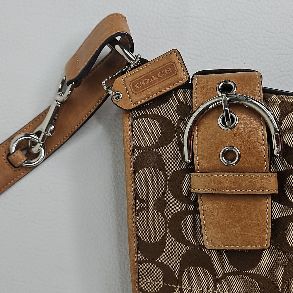 Authentic Coach Monogram Leather SOHO Crossbody Shoulder Bag - Picture 11 of 15
